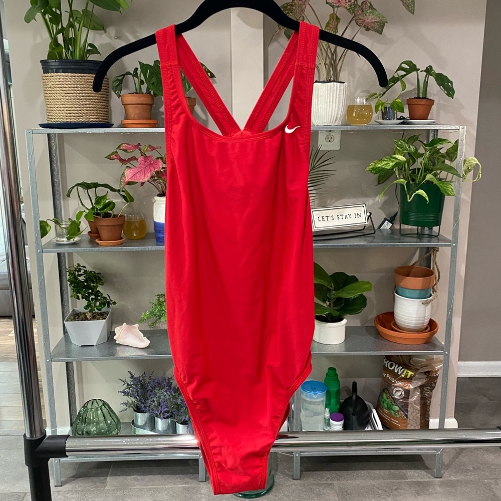 Red adult Nike swimsuit